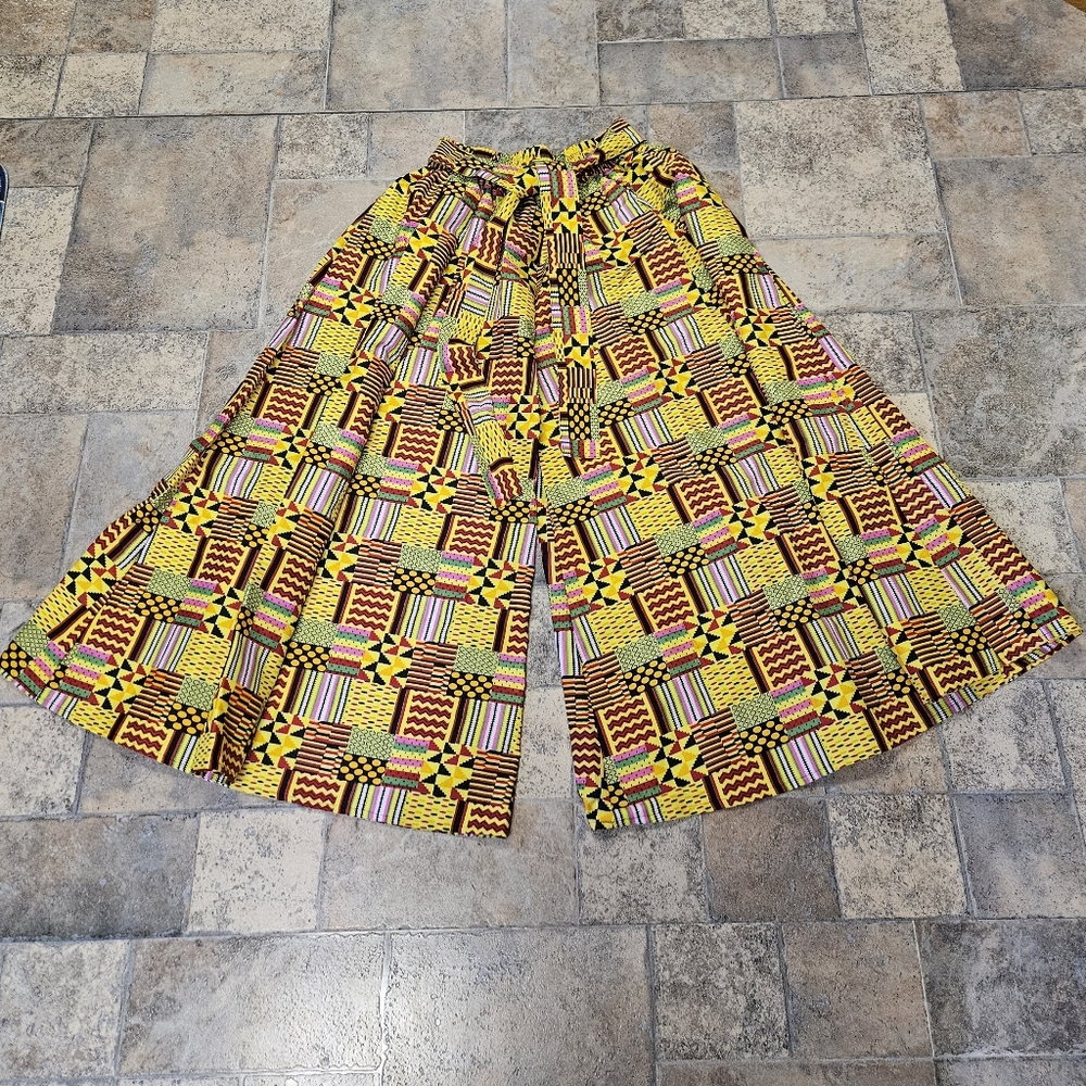 Vintage Vibes Very Wide Leg Boho Palazzo Pants Free Size